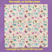 Load image into Gallery viewer, Mermaids Under the Sea with Background Options - 2-5 day turnaround - Order by 1/2 yard; Description of bases below