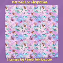 Load image into Gallery viewer, Mermaids Under the Sea with Background Options - 2-5 day turnaround - Order by 1/2 yard; Description of bases below