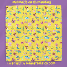 Load image into Gallery viewer, Mermaids Under the Sea with Background Options - 2-5 day turnaround - Order by 1/2 yard; Description of bases below