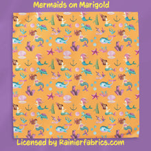 Load image into Gallery viewer, Mermaids Under the Sea with Background Options - 2-5 day turnaround - Order by 1/2 yard; Description of bases below