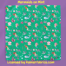 Load image into Gallery viewer, Mermaids Under the Sea with Background Options - 2-5 day turnaround - Order by 1/2 yard; Description of bases below
