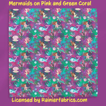 Load image into Gallery viewer, Mermaids Under the Sea with Background Options - 2-5 day turnaround - Order by 1/2 yard; Description of bases below