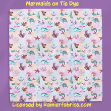 Load image into Gallery viewer, Mermaids Under the Sea with Background Options - 2-5 day turnaround - Order by 1/2 yard; Description of bases below