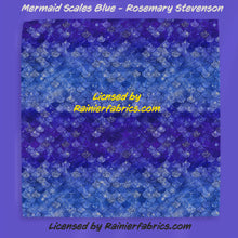 Load image into Gallery viewer, Mermaid Scales with Options by Rosemary Stevenson - TAT 2-5 Days (Turn around time) - Order by 1/2 yard; Description of bases below