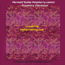 Load image into Gallery viewer, Mermaid Scales with Options by Rosemary Stevenson - TAT 2-5 Days (Turn around time) - Order by 1/2 yard; Description of bases below