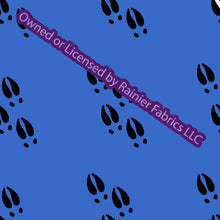 Load image into Gallery viewer, Aurora Moose Collection in Blue with options and panel - by Nina with options - Order by half yard - See below for instructions on ordering and base fabrics
