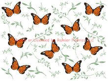 Load image into Gallery viewer, Butterflies by Nina - Fabric by the Half Yard - Description of bases below