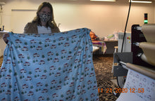 Load image into Gallery viewer, Westy Camper Van Blankets by Nina, made in USA - for Westfalia fans