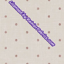 Load image into Gallery viewer, Hearts and Dots on Linen Look from Rosemary Stevenson - 2-5 day turnaround - Order by 1/2 yard; Description of bases below