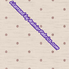 Load image into Gallery viewer, Hearts and Dots on Linen Look from Rosemary Stevenson - 2-5 day turnaround - Order by 1/2 yard; Description of bases below