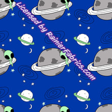 Load image into Gallery viewer, Out of this World Collection in Blue from Nina - 2-5 day turnaround - Order by 1/2 yard; Description of bases below