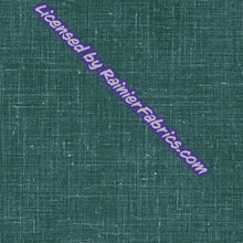 Load image into Gallery viewer, Peacock on Linen Stripes and Solids from Rosemary Stevenson - 2-5 day turnaround - Order by 1/2 yard; Description of bases below