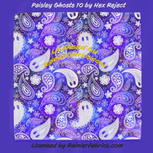 Load image into Gallery viewer, Fun Paisleys with 22 variations! by Hex Reject - TAT 2-5 Days (Turn around time) - Order by 1/2 yard; Description of bases below