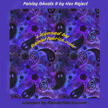 Load image into Gallery viewer, Fun Paisleys with 22 variations! by Hex Reject - TAT 2-5 Days (Turn around time) - Order by 1/2 yard; Description of bases below