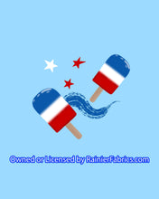 Load image into Gallery viewer, Popsicles RWB by Nina - Order by half yard -instructions below on base fabrics