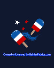 Load image into Gallery viewer, Popsicles RWB by Nina - Order by half yard -instructions below on base fabrics