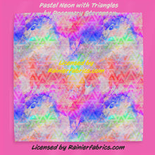 Load image into Gallery viewer, Pastel Neon - Optional traiangles - by Rosemary Stevenson - TAT 2-5 Days (Turn around time) - Order by 1/2 yard; Description of bases below