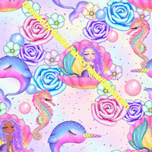Load image into Gallery viewer, Mermaid Dolls Collection - Order by half yard -instructions below on base fabrics