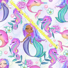 Load image into Gallery viewer, Mermaid Dolls Collection - Order by half yard -instructions below on base fabrics