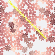 Load image into Gallery viewer, Rose Gold Floral - Order by half yard -instructions below on base fabrics