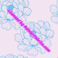 Load image into Gallery viewer, Peony with customizable background from Rosemary Stevenson - 2-5 day turnaround - Order by 1/2 yard; Description of bases below