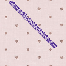Load image into Gallery viewer, Hearts and Dots on Linen Look from Rosemary Stevenson - 2-5 day turnaround - Order by 1/2 yard; Description of bases below