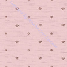Load image into Gallery viewer, Hearts and Dots on Slub Look from Rosemary Stevenson - 2-5 day turnaround - Order by 1/2 yard; Description of bases below
