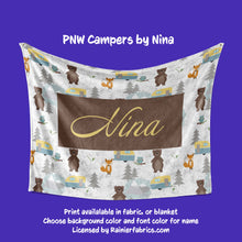 Load image into Gallery viewer, PNW Campers with Options by Nina - Blanket