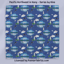 Load image into Gallery viewer, Pacific Northwest Series by Nina - Rainier Fabrics Exclusive!!! - 3-5 day TAT - Order by 1/2 yard; Blankets and towels available too