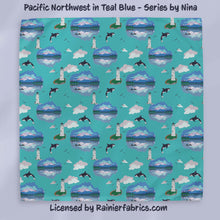 Load image into Gallery viewer, Pacific Northwest Series by Nina - Rainier Fabrics Exclusive!!! - 3-5 day TAT - Order by 1/2 yard; Blankets and towels available too