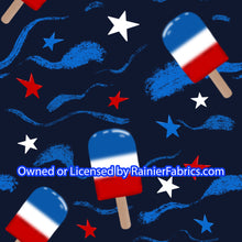 Load image into Gallery viewer, Popsicles RWB by Nina - Order by half yard -instructions below on base fabrics