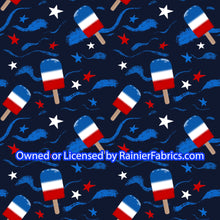 Load image into Gallery viewer, Popsicles RWB by Nina - Order by half yard -instructions below on base fabrics