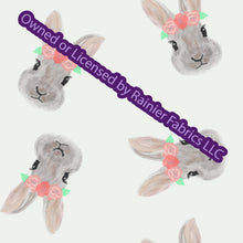 Load image into Gallery viewer, Bunnies with options and panel - by Nina with options - Order by half yard - See below for instructions on ordering and base fabrics
