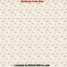 Load image into Gallery viewer, Rainbows with Solids from Nina - 2-5 day turnaround - Order by 1/2 yard; Description of bases below