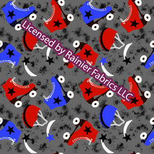 Load image into Gallery viewer, Roller Derby Queen / Skates with options from Nina with solids - Order by half yard - See below for instructions on ordering and base fabrics
