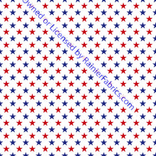 Load image into Gallery viewer, Red White and Blue Floral - Order by half yard -instructions below on base fabrics