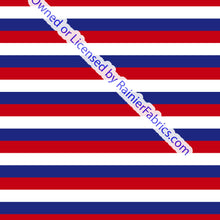 Load image into Gallery viewer, Red White and Blue Floral - Order by half yard -instructions below on base fabrics