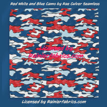 Load image into Gallery viewer, Red White and Blue Camo by Rae Culver Seamless - 2-5 business days to ship - Order by 1/2 yard