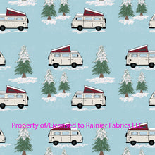 Load image into Gallery viewer, Camper Vans - by Nina with option - Order by half yard - See below for instructions on ordering and base fabrics