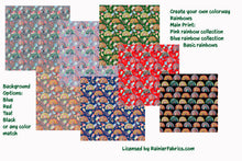 Load image into Gallery viewer, Rainbows - with your own colorway. And build your own panel - 2-5 day turnaround - Order by 1/2 yard; Description of bases below