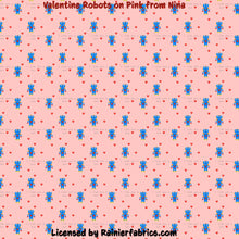 Load image into Gallery viewer, Valentine Robots with Options from Nina - 2-5 day turnaround - Order by 1/2 yard; Description of bases below