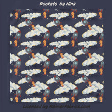 Load image into Gallery viewer, Rockets by Nina - Rainier Fabrics Exclusive! - 2-5 day TAT - Order by 1/2 yard; Blankets and towels available too