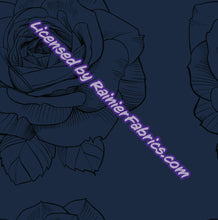 Load image into Gallery viewer, Large Roses with customizable background from Rosemary Stevenson - 2-5 day turnaround - Order by 1/2 yard; Description of bases below