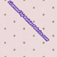 Load image into Gallery viewer, Hearts and Dots on Linen Look from Rosemary Stevenson - 2-5 day turnaround - Order by 1/2 yard; Description of bases below