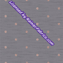 Load image into Gallery viewer, Hearts and Dots on Slub Look from Rosemary Stevenson - 2-5 day turnaround - Order by 1/2 yard; Description of bases below