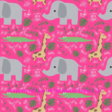 Load image into Gallery viewer, Safari Friends with Color Options from Nina - Order by half yard - See below for instructions on ordering and base fabrics