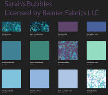 Load image into Gallery viewer, Teal Bubbles 4 Ways from Sarah - Order by half yard - See below for instructions on ordering and base fabrics