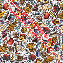 Load image into Gallery viewer, Back to School Prints - 2-5 day turnaround - Order by 1/2 yard; Description of bases below