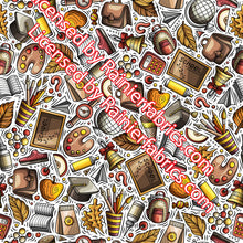 Load image into Gallery viewer, Back to School Prints - 2-5 day turnaround - Order by 1/2 yard; Description of bases below