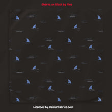 Load image into Gallery viewer, Sharks by Nina with color variations - TAT 2-5 Days (Turn around time) - Order by 1/2 yard; Description of bases below